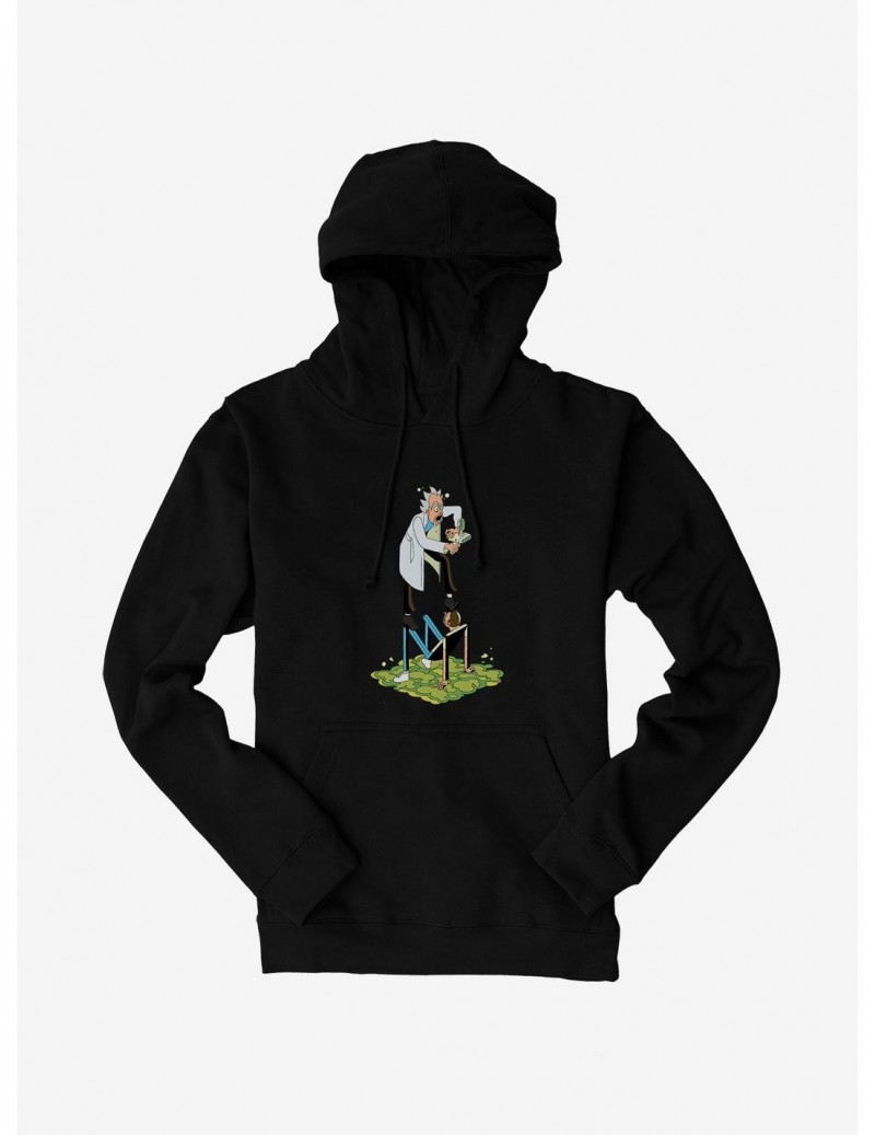 Flash Sale Rick And Morty Standing On A Person Hoodie $11.85 Hoodies