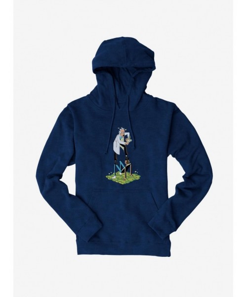 Flash Sale Rick And Morty Standing On A Person Hoodie $11.85 Hoodies