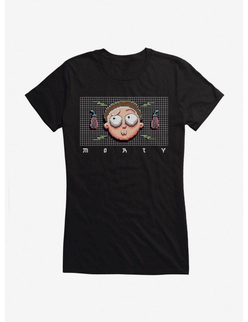 Festival Price Rick And Morty 8-Bit Morty Girls T-Shirt $6.57 T-Shirts