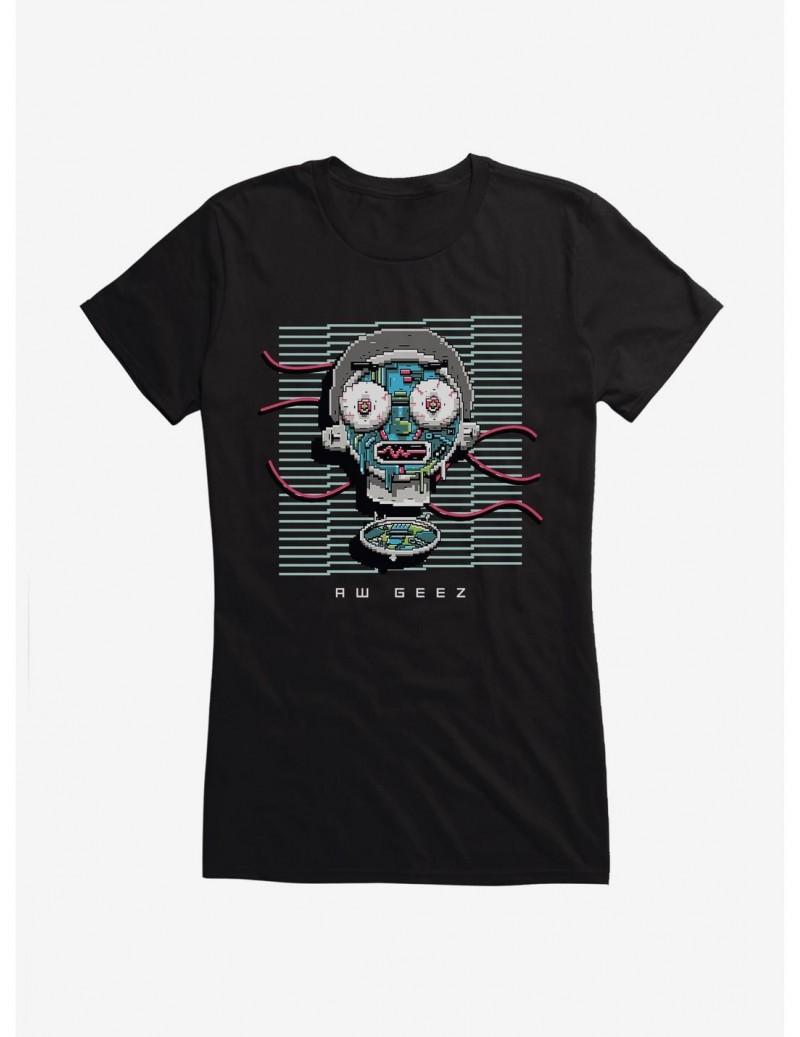 Limited-time Offer Rick And Morty Aw Geez Girls T-Shirt $8.76 T-Shirts