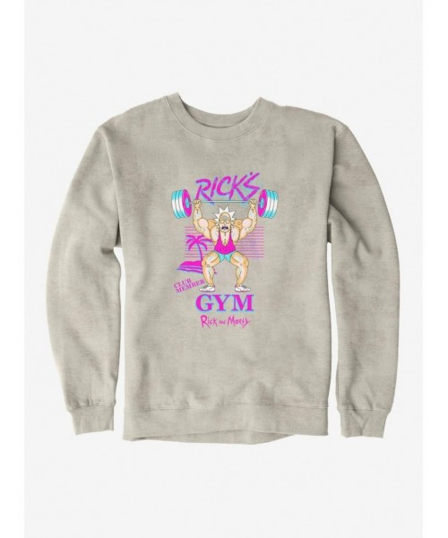 New Arrival Rick And Morty Rick's Gym Sweatshirt $10.63 Sweatshirts