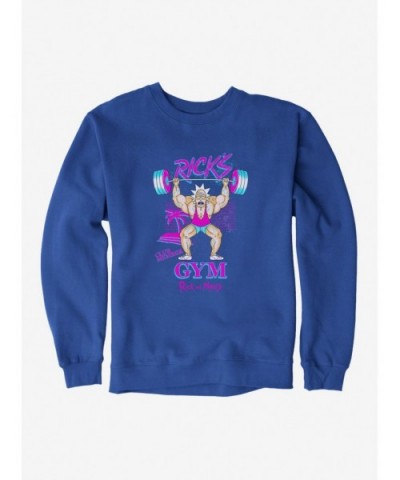 New Arrival Rick And Morty Rick's Gym Sweatshirt $10.63 Sweatshirts