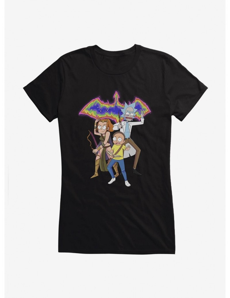 High Quality Rick And Morty Sl*t Dragon Squad Girls T-Shirt $6.57 T-Shirts