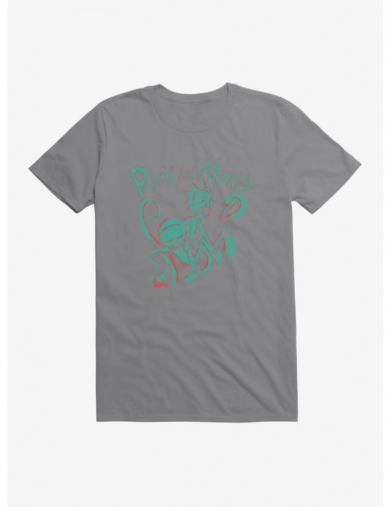 Value for Money Rick And Morty Turquoise Tentacle T-Shirt $6.12 T-Shirts