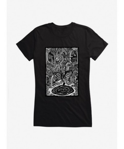 Flash Sale Rick and Morty Portal Problems Girls T-Shirt $8.17 T-Shirts