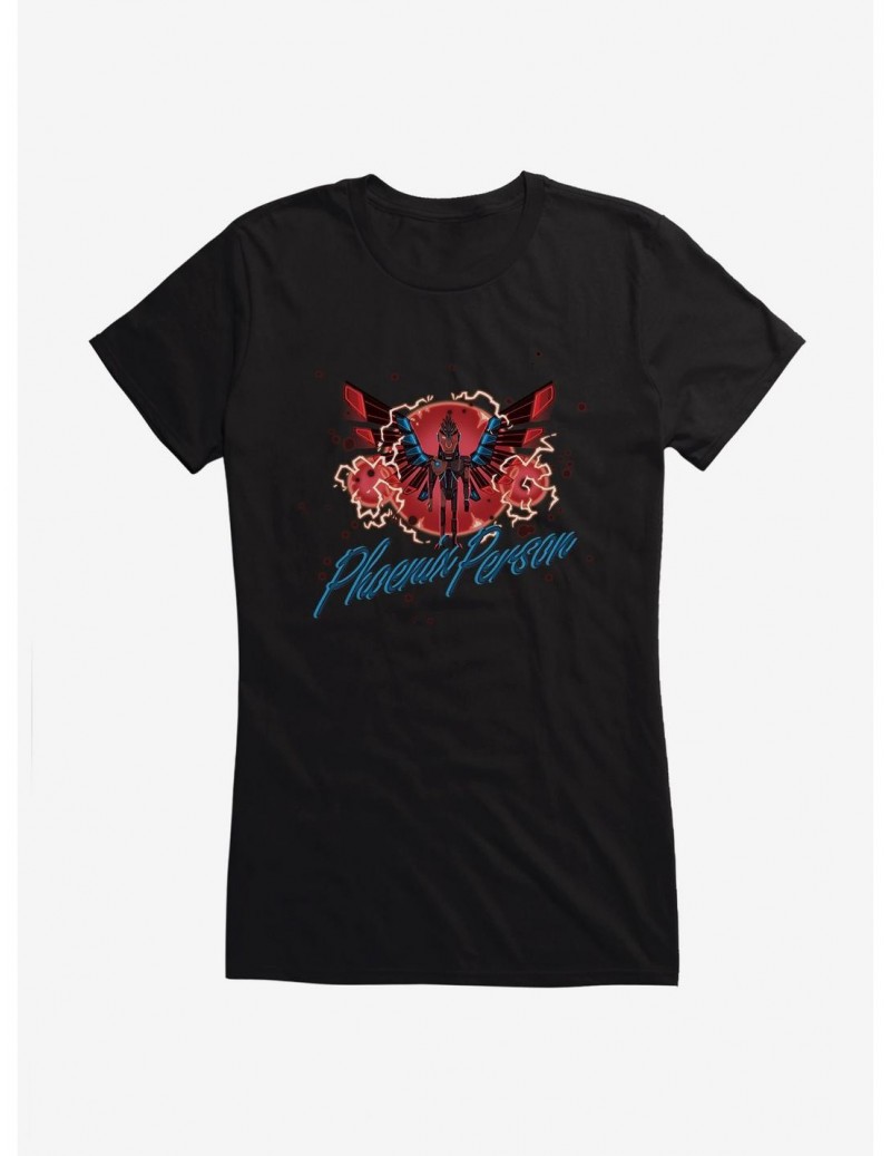 Sale Item Rick And Morty Electric Phoenix Person Girls T-Shirt $6.77 T-Shirts