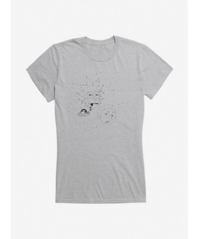 Hot Selling Rick And Morty Constellation Girls T-Shirt $6.77 T-Shirts