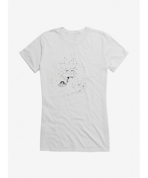 Hot Selling Rick And Morty Constellation Girls T-Shirt $6.77 T-Shirts