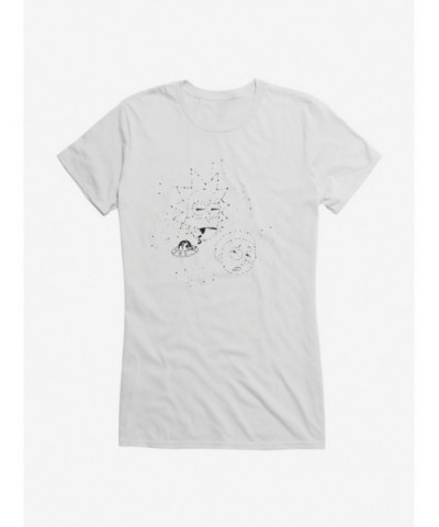 Hot Selling Rick And Morty Constellation Girls T-Shirt $6.77 T-Shirts