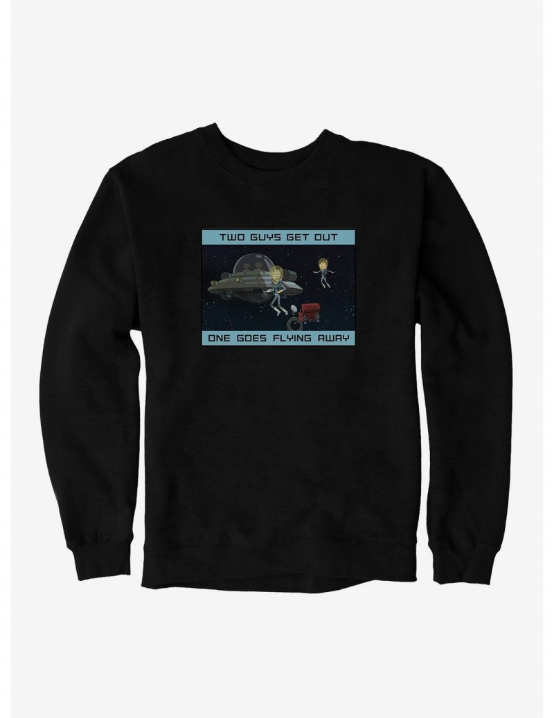 Special Rick And Morty Two Guys Get Out Sweatshirt $8.86 Sweatshirts