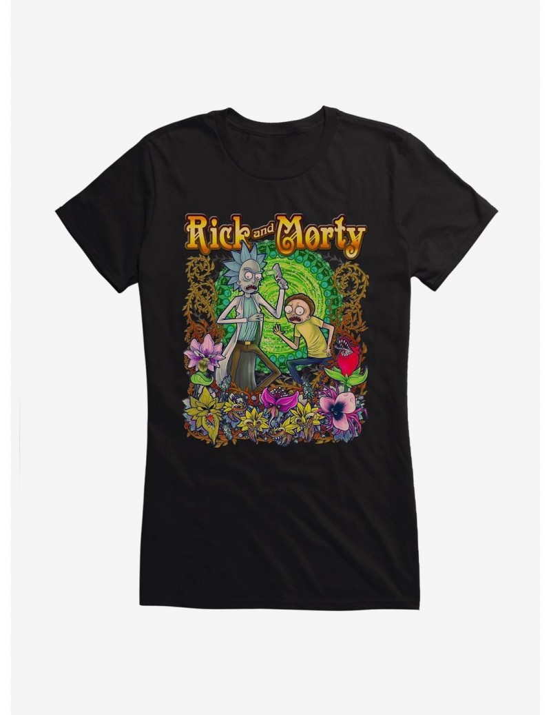 Pre-sale Rick And Morty Noveau Girls T-Shirt $8.57 T-Shirts