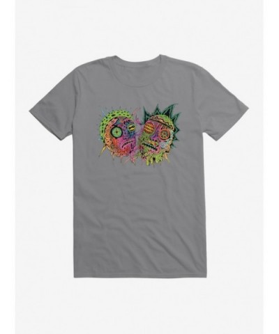 New Arrival Rick And Morty Neon Psychedelic T-Shirt $8.99 T-Shirts