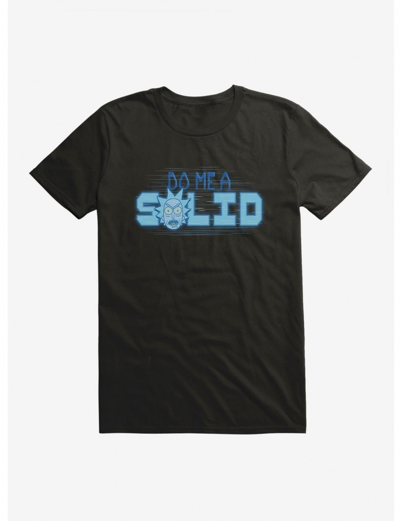 Hot Selling Rick And Morty Hologram Rick Do Me A Solid T-Shirt $7.65 T-Shirts
