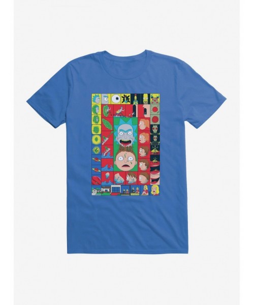 Bestselling Rick And Morty Block Poster T-Shirt $9.18 T-Shirts