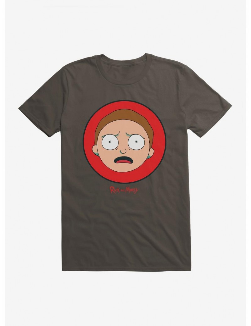 Flash Deal Rick And Morty Stunned Morty Icon T-Shirt $6.12 T-Shirts