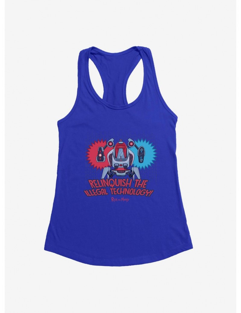 Special Rick And Morty Relinquish Illegal Technology Girls Tank $6.18 Tanks