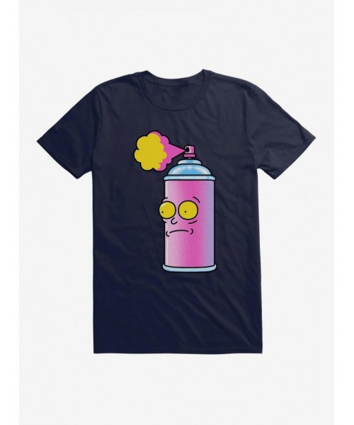 Clearance Rick And Morty Spray Can Morty T-Shirt $8.60 T-Shirts