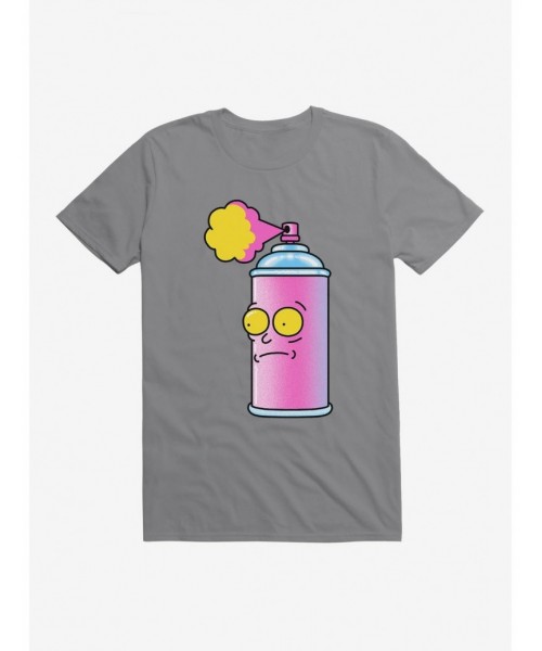 Clearance Rick And Morty Spray Can Morty T-Shirt $8.60 T-Shirts