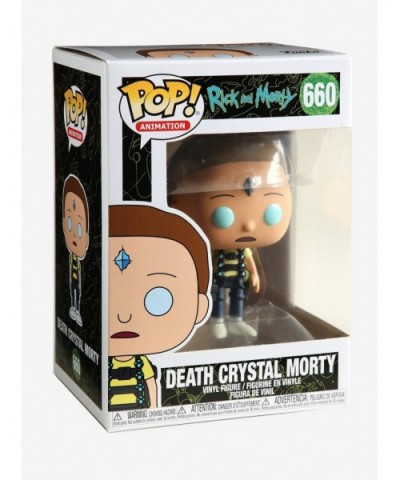 Huge Discount Funko Rick And Morty Pop! Animation Death Crystal Morty Vinyl Figure $4.30 Figures