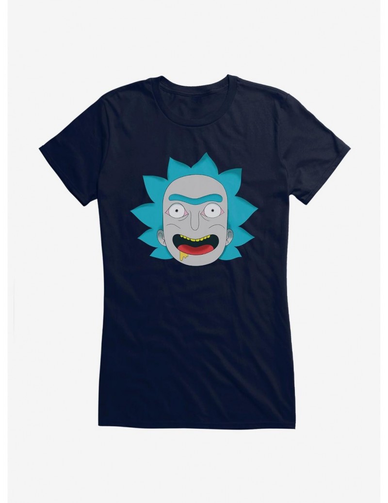 Flash Deal Rick And Morty Rick Drool Girls T-Shirt $9.36 T-Shirts