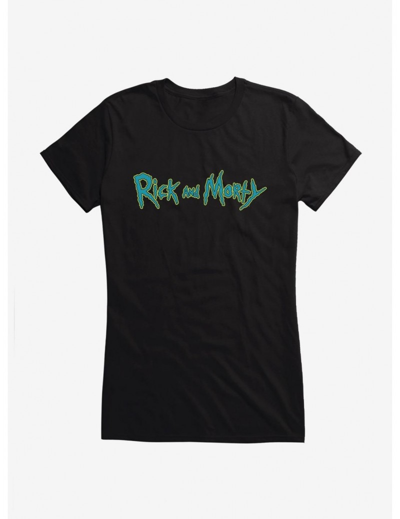 Fashion Rick And Morty Classic Logo Girls T-Shirt $8.76 T-Shirts