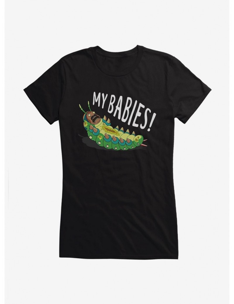 Absolute Discount Rick And Morty Mr. Goldenfold Caterpillar Girls T-Shirt $6.77 T-Shirts
