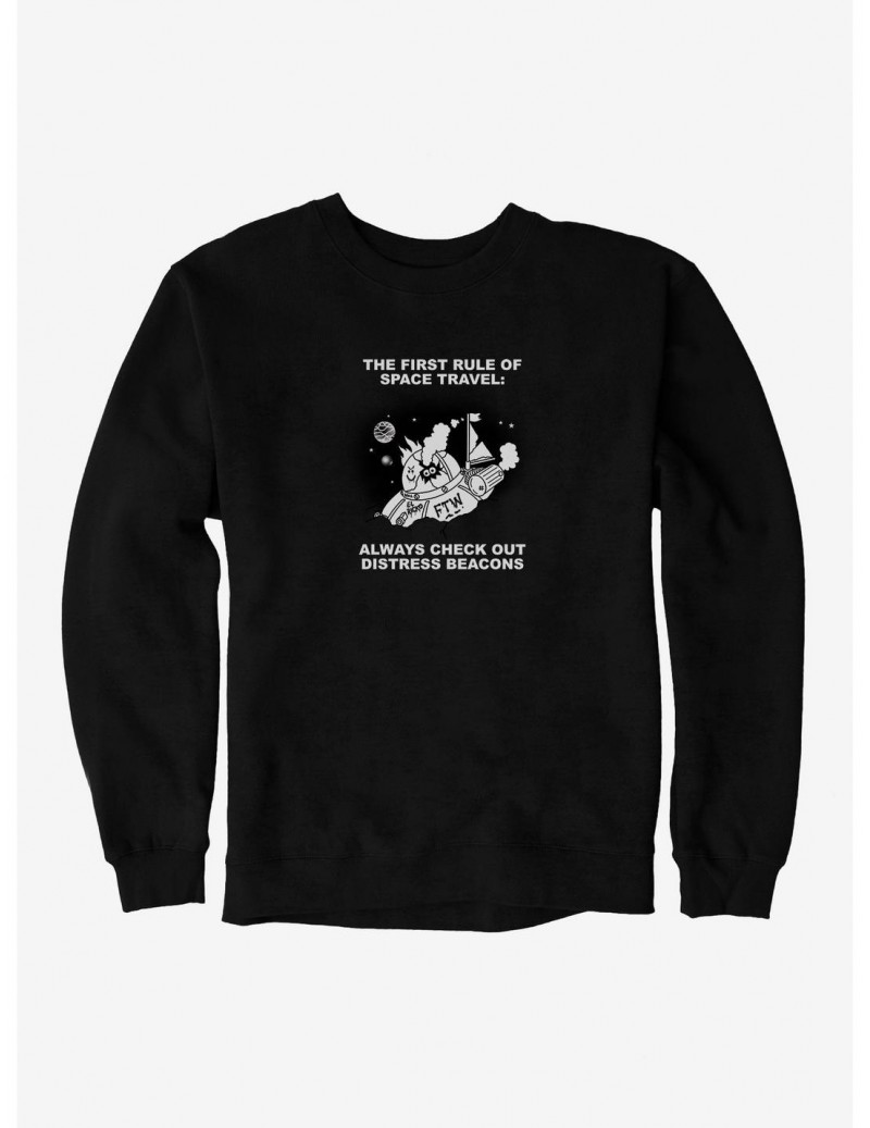 Low Price Rick And Morty Distress Beacons Sweatshirt $12.10 Sweatshirts