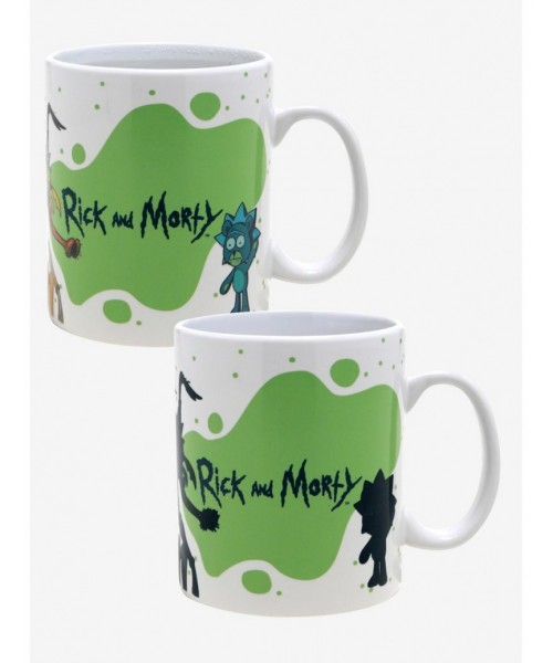 New Arrival Rick And Morty Shrimp Rick Teddy Rick Heat Reveal Mug $3.82 Mugs