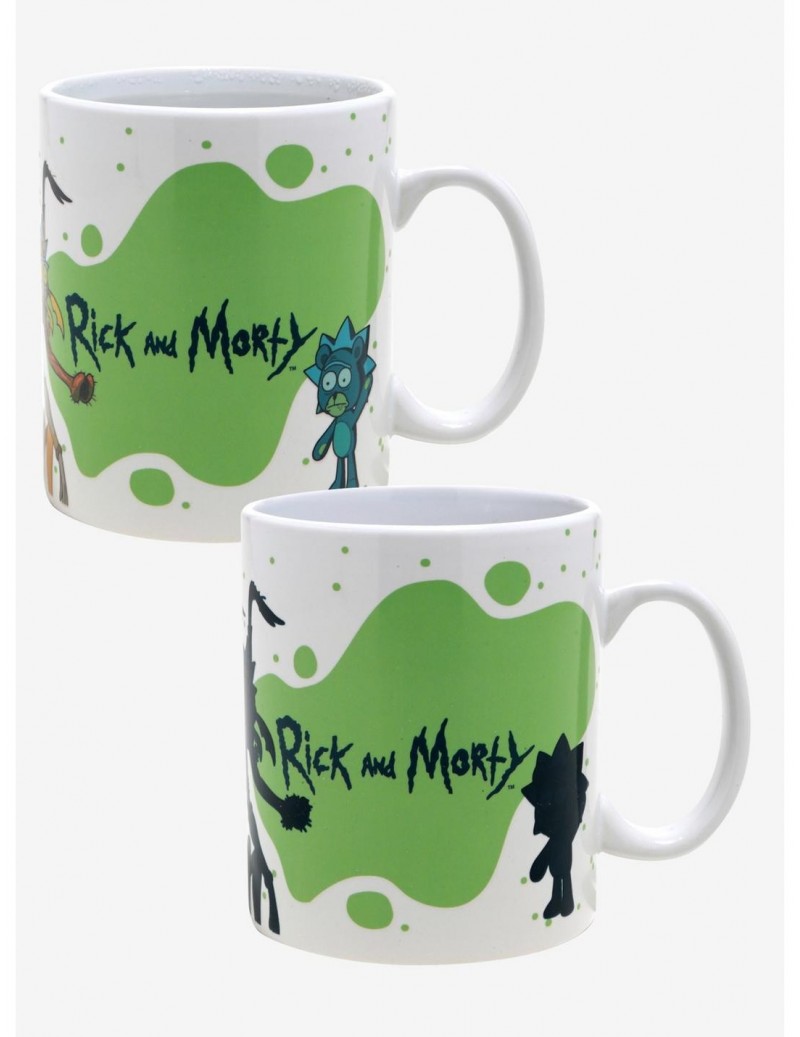 New Arrival Rick And Morty Shrimp Rick Teddy Rick Heat Reveal Mug $3.82 Mugs