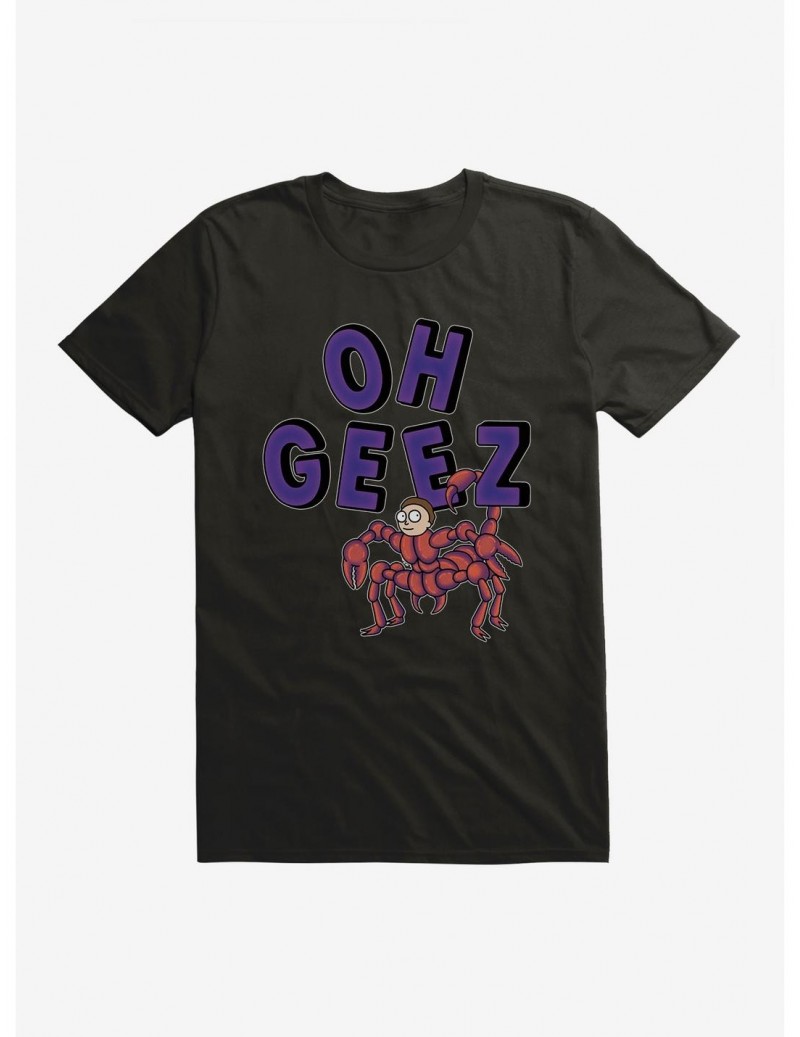 Pre-sale Rick And Morty Oh Geez Morty Scorpion T-Shirt $5.74 T-Shirts
