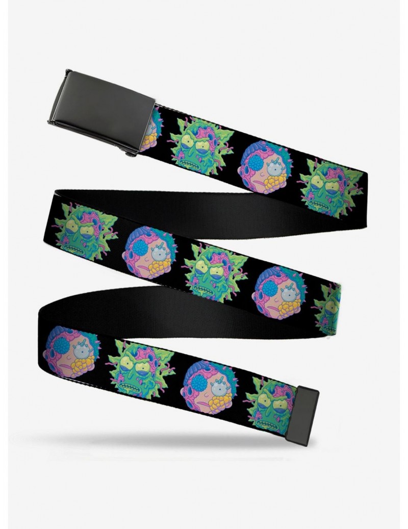 Clearance Rick and Morty Cell Faces Clamp Belt $8.88 Belts