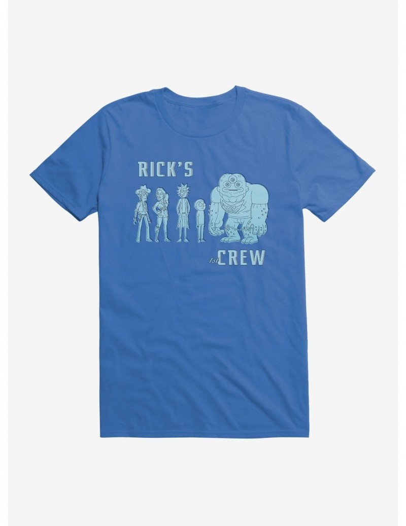 Premium Rick And Morty Rick's Crew T-Shirt $7.07 T-Shirts