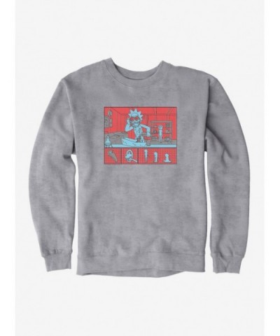 Absolute Discount Rick And Morty Mad Scientist Sweatshirt $8.86 Sweatshirts