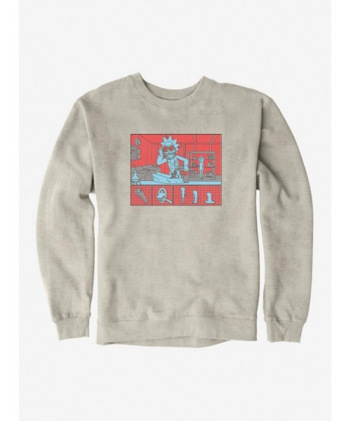 Absolute Discount Rick And Morty Mad Scientist Sweatshirt $8.86 Sweatshirts