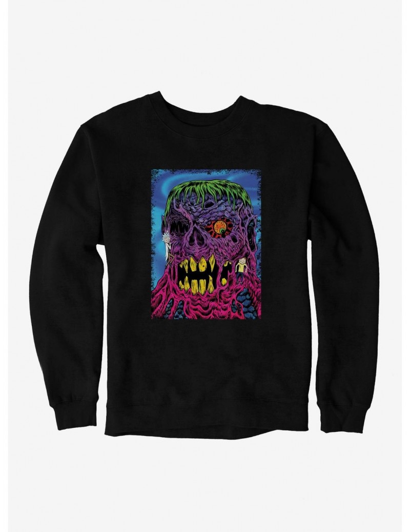 Best Deal Rick And Morty One Eyed Monster Sweatshirt $10.92 Sweatshirts