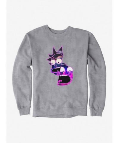 Crazy Deals Rick And Morty Split Scream Sweatshirt $8.86 Sweatshirts