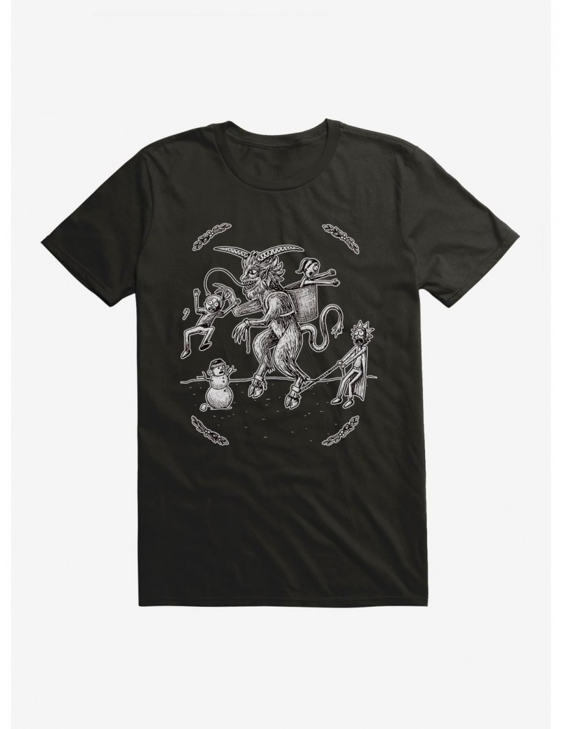 Pre-sale Rick And Morty Krampus T-Shirt $6.31 T-Shirts
