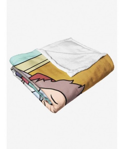 Unique Rick And Morty Hold On Throw Blanket $29.95 Blankets