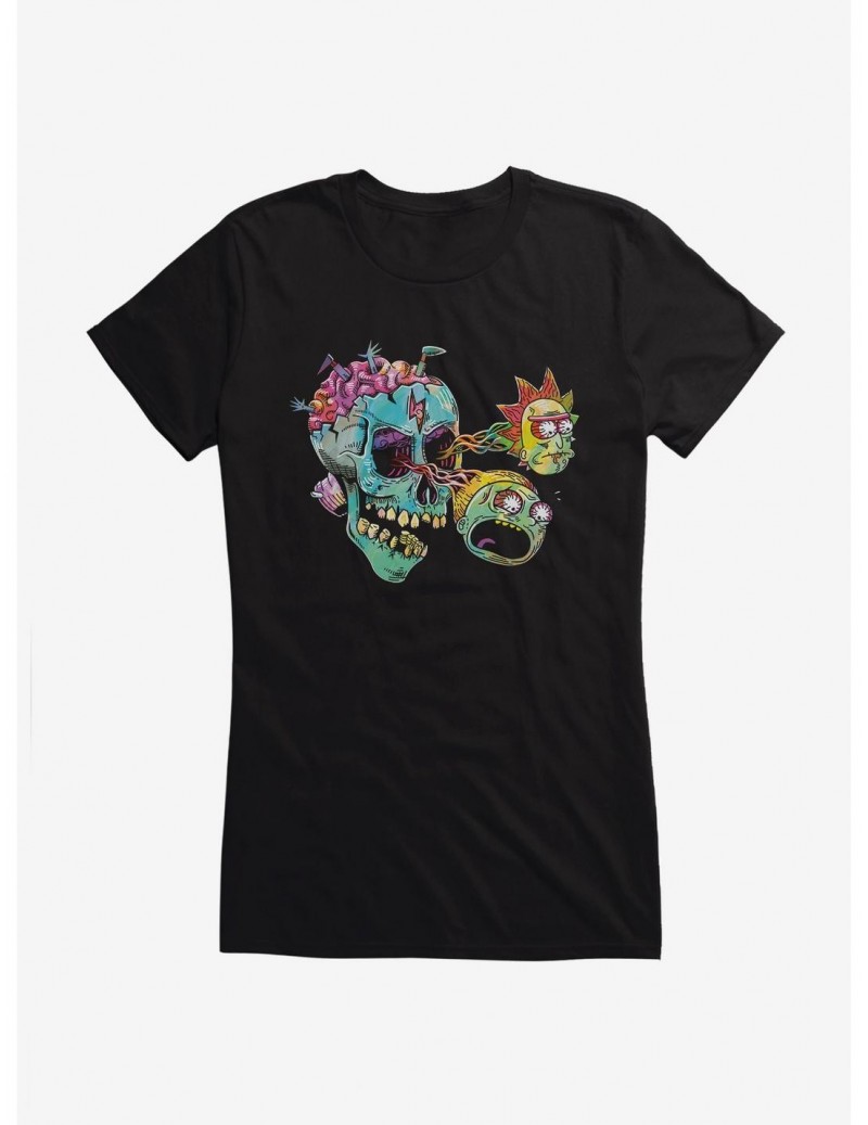 Hot Selling Rick And Morty Skull Eyes Girls T-Shirt $7.97 T-Shirts