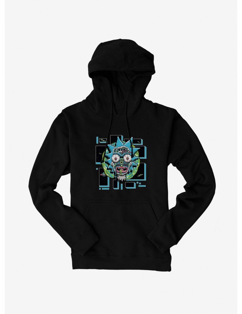 Wholesale Rick And Morty Robot Face Hoodie $17.60 Hoodies
