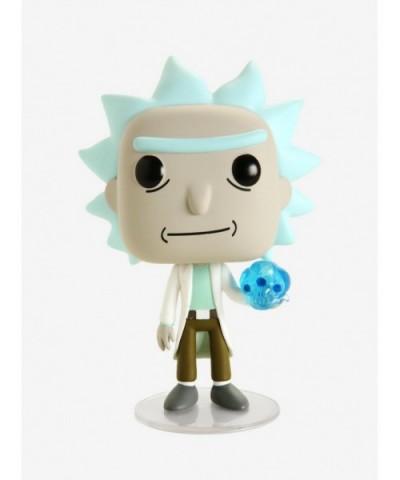 Seasonal Sale Funko Rick And Morty Pop! Animation Rick With Crystal Skull Vinyl Figure $3.83 Figures