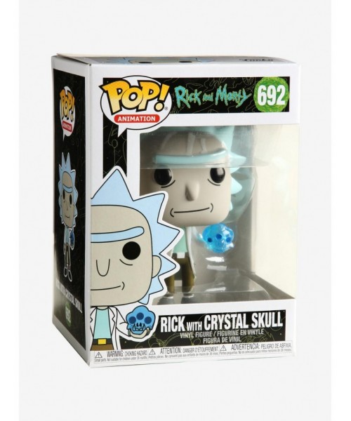 Seasonal Sale Funko Rick And Morty Pop! Animation Rick With Crystal Skull Vinyl Figure $3.83 Figures