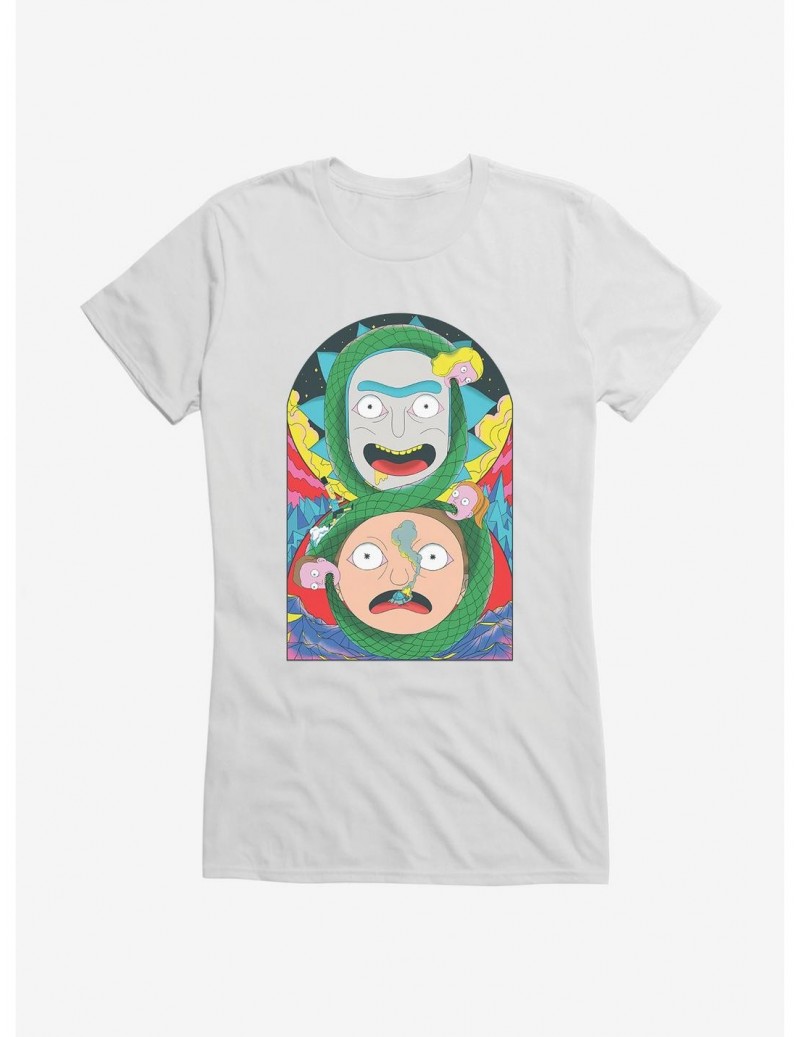 Value for Money Rick And Morty Figure Eight Snake Girls T-Shirt $9.16 T-Shirts