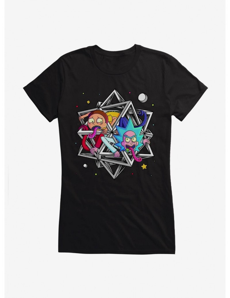 Unique Rick And Morty Polyhedream Girls T-Shirt $8.76 T-Shirts