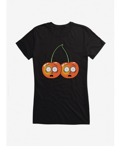 Clearance Rick And Morty Cherries Girls T-Shirt $8.37 T-Shirts