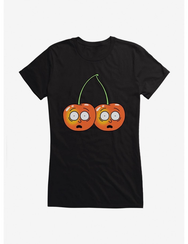 Clearance Rick And Morty Cherries Girls T-Shirt $8.37 T-Shirts
