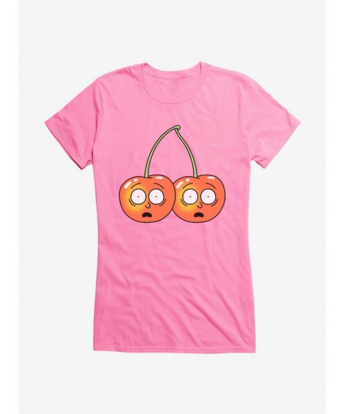 Clearance Rick And Morty Cherries Girls T-Shirt $8.37 T-Shirts