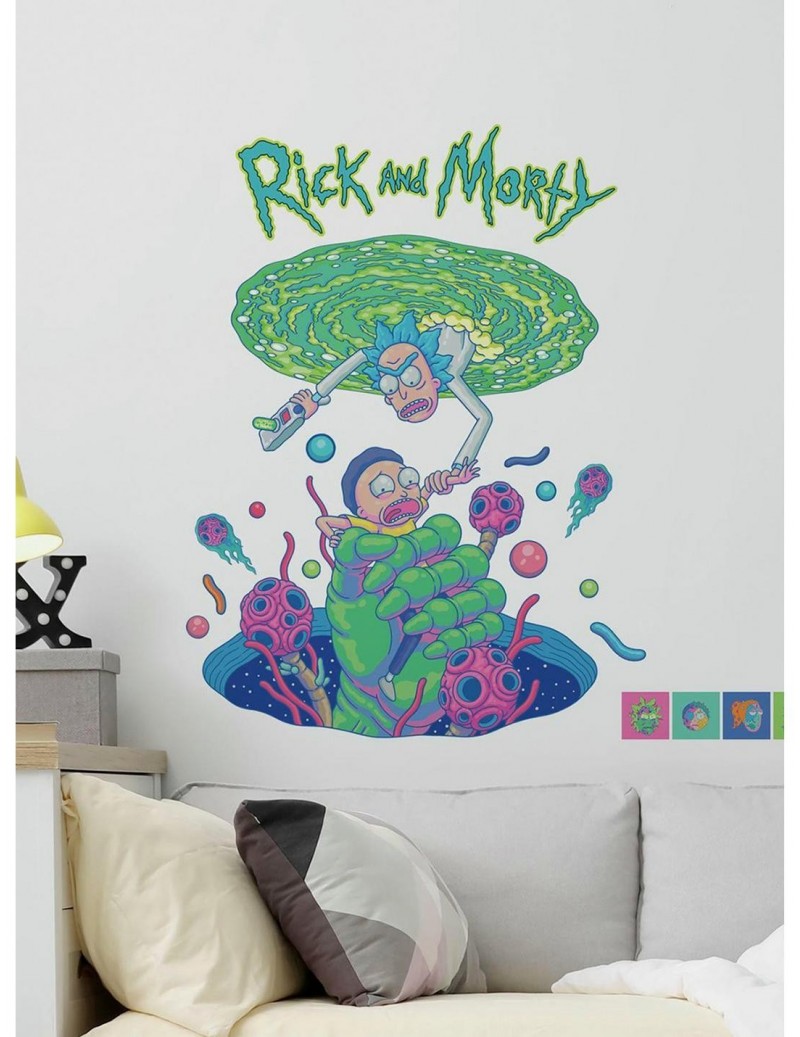Value Item Rick And Morty Portal Peel And Stick Giant Wall Decals $9.55 Decals