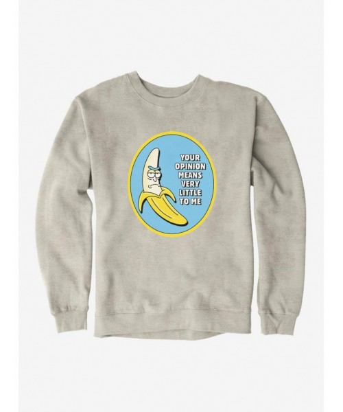 Special Rick And Morty Your Opinion Sweatshirt $12.40 Sweatshirts