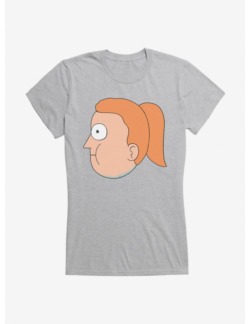 Sale Item Rick And Morty Summer Side Profile Girls T-Shirt $7.97 T-Shirts